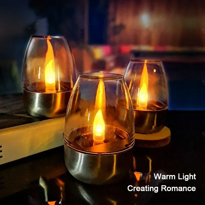Solar Street Light Led - LED Solar Candles Light Flameless Rechargeable