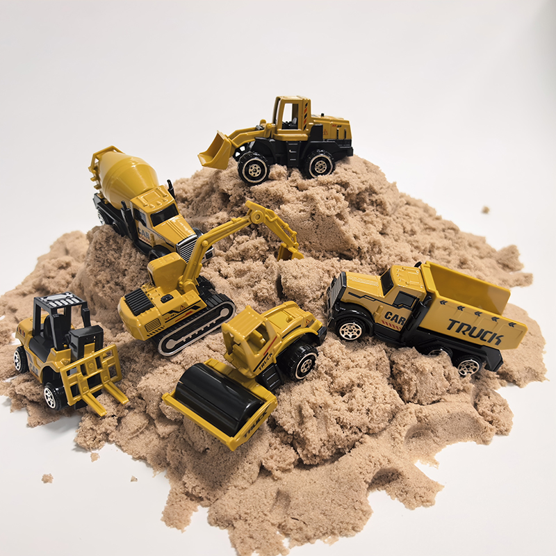 Renewable Energy Model - Crane Truck Car Set Parking Lot