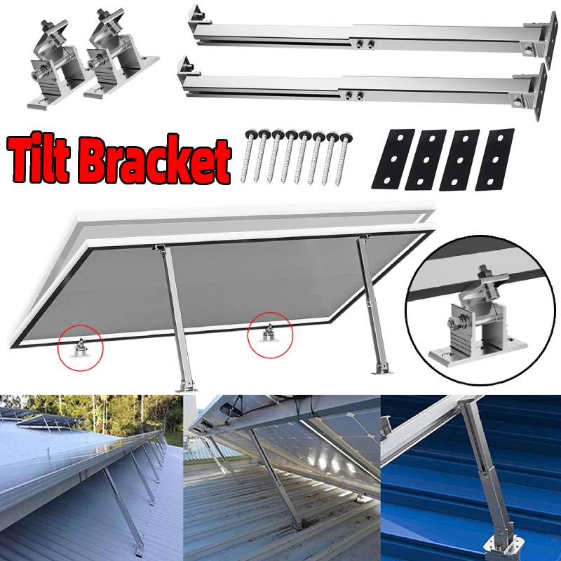 Solar Panel Tilt Mount - Photovoltaic Tilt Bracket Adjustable Solar Panel