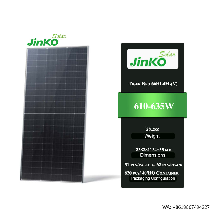Jinko Solar Panel N-Type - Jinko Tiger Neo 66HL4M-(V) 610-635W High