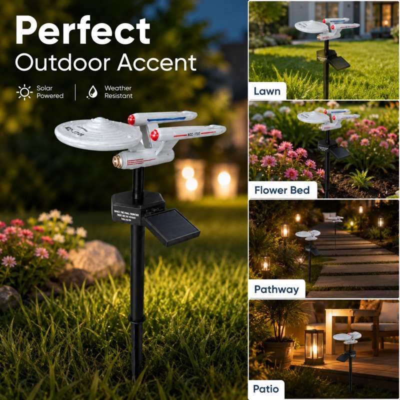 Star Trek USS Enterprise Solar - Solar Street Light Led 评论和价格