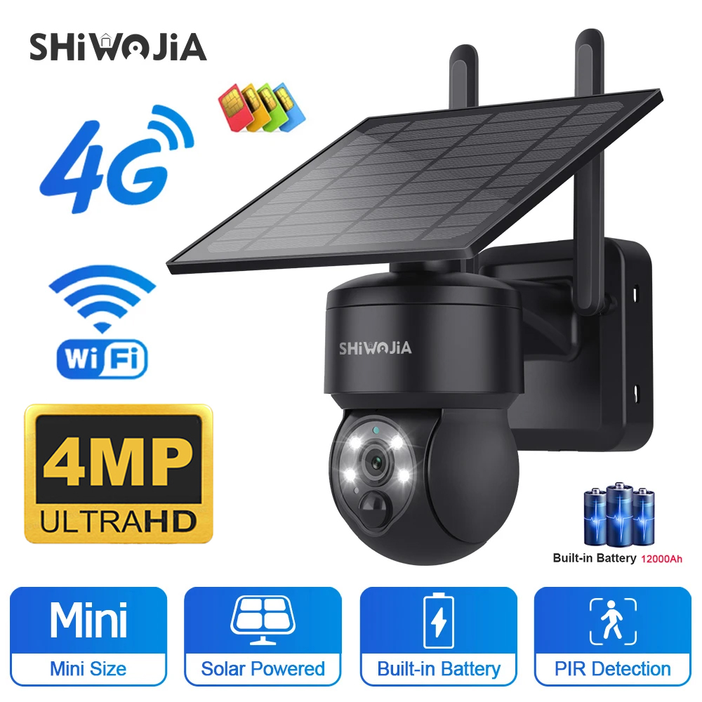 SHIWOJIA WIFI Wireless PTZ Sol - Solar Panel Tilt Mount 评论和价格