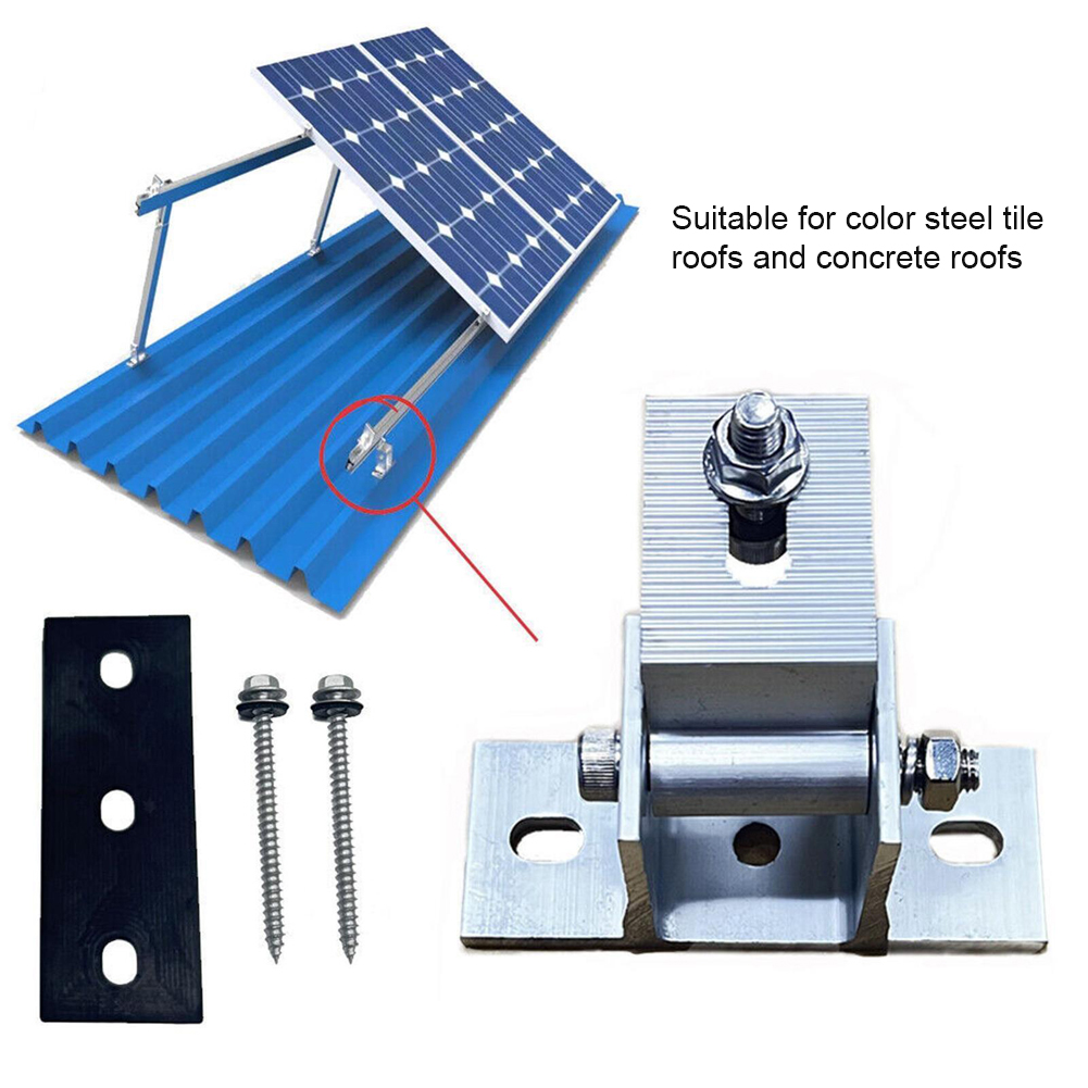 2 Pcs Aluminum Solar Panel Bra - Solar Panel Tilt Mount 评论和价格