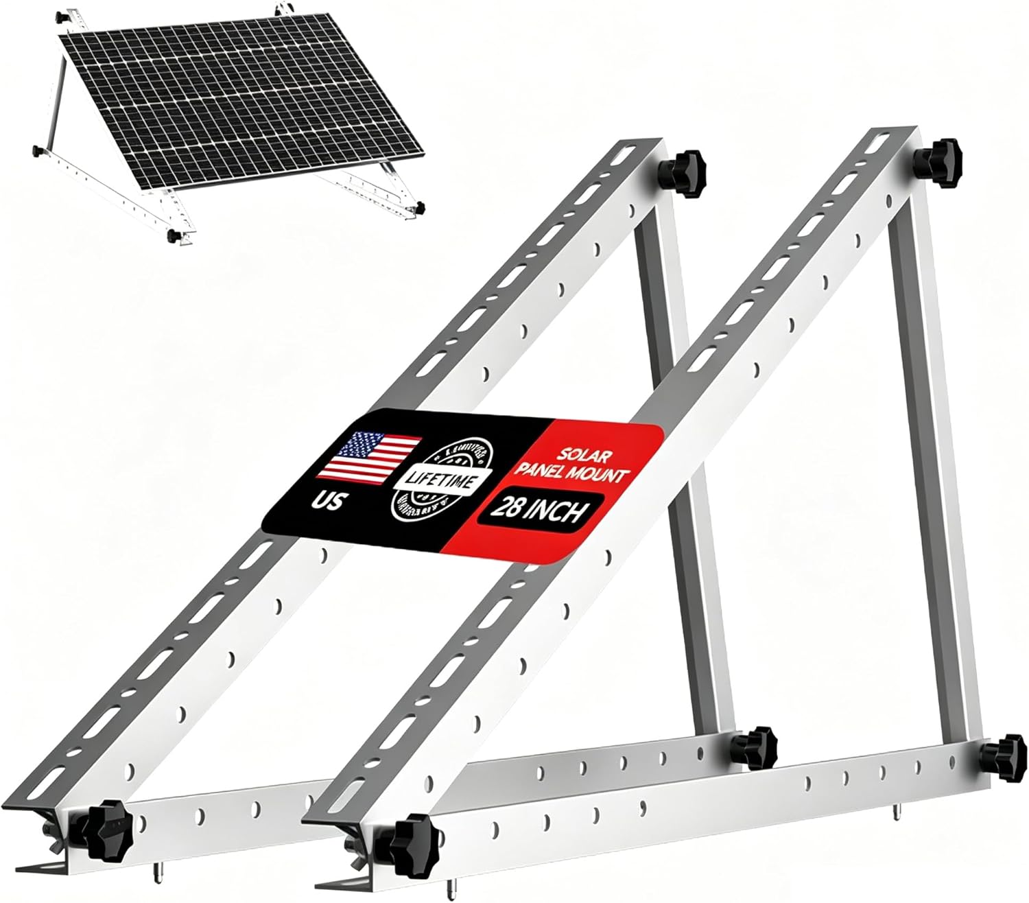 1pc Premium 28 Inch Solar Tilt - Solar Panel Tilt Mount 评论和价格