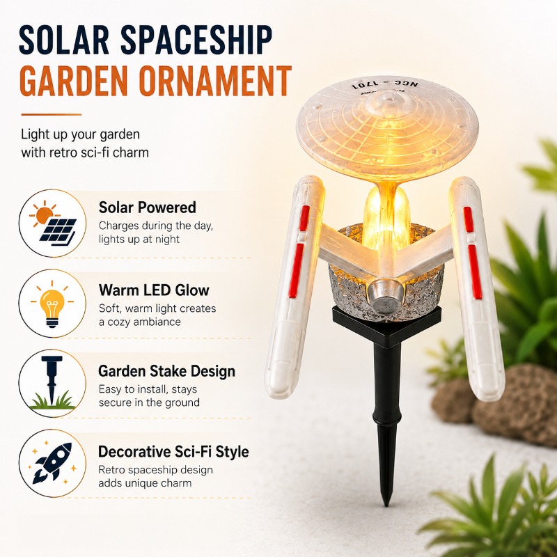 Star Trek USS Enterprise Solar - Solar Street Light Led 评论和价格