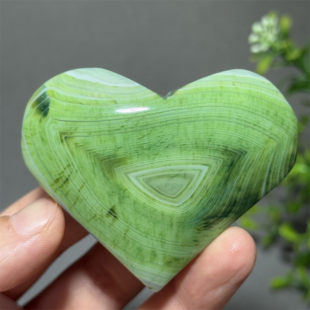 Natural Green Agate Heart-Shap - Renewable Energy Infrastructure 评论和价格