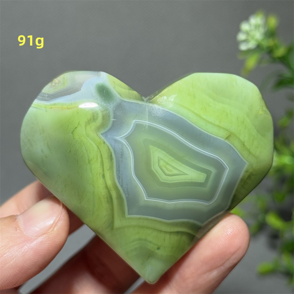Natural Green Agate Heart-Shap - Renewable Energy Infrastructure 评论和价格