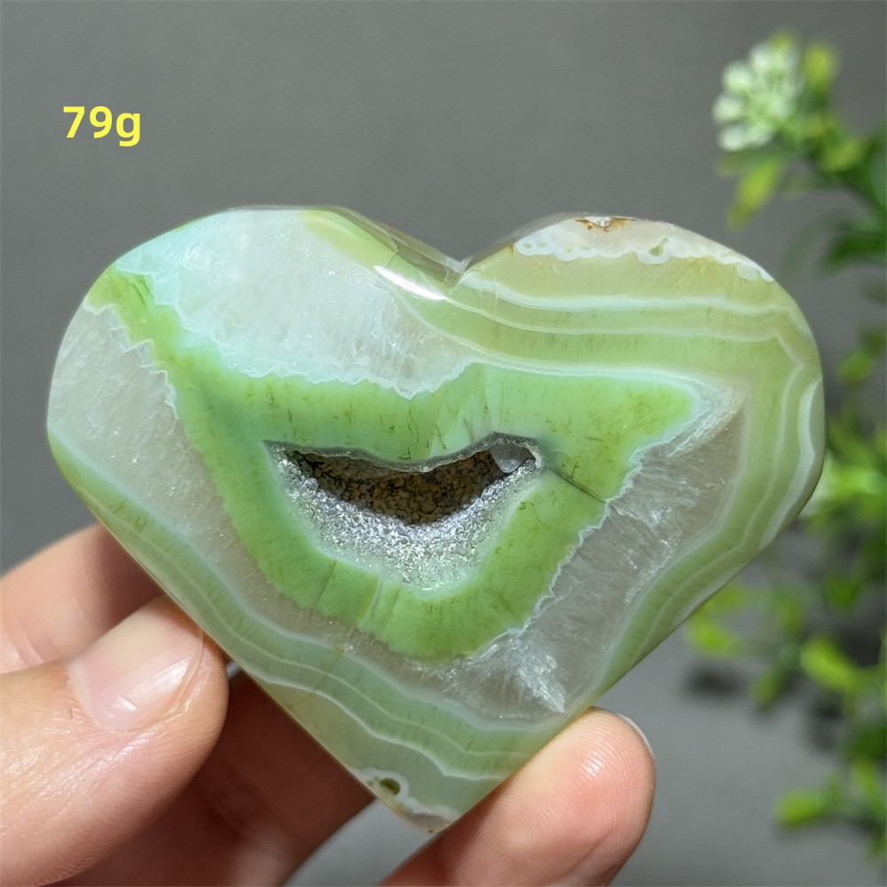 Natural Green Agate Heart-Shap - Renewable Energy Infrastructure 评论和价格