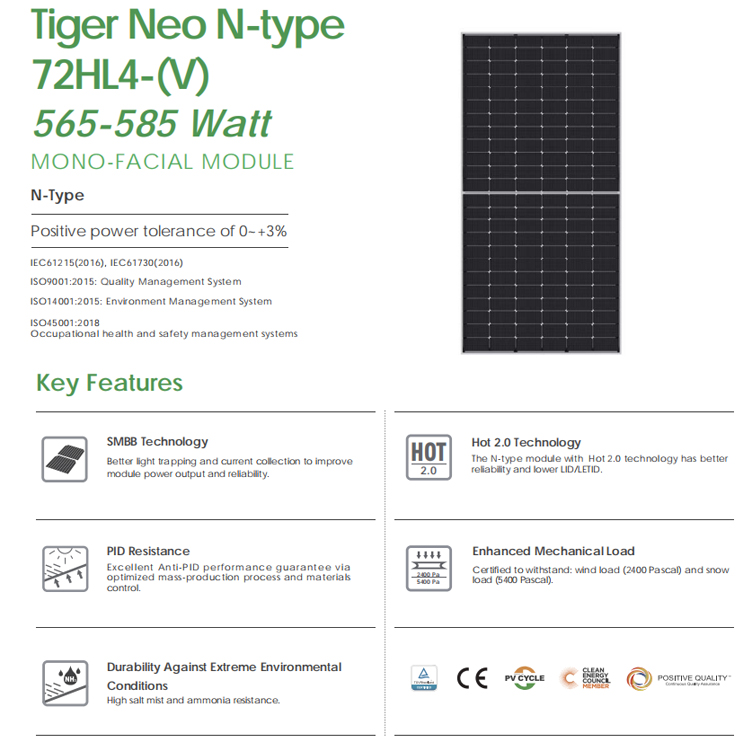 Jinko n Type Pv Module 610 Wat - Jinko Solar Panel N-Type 评论和价格