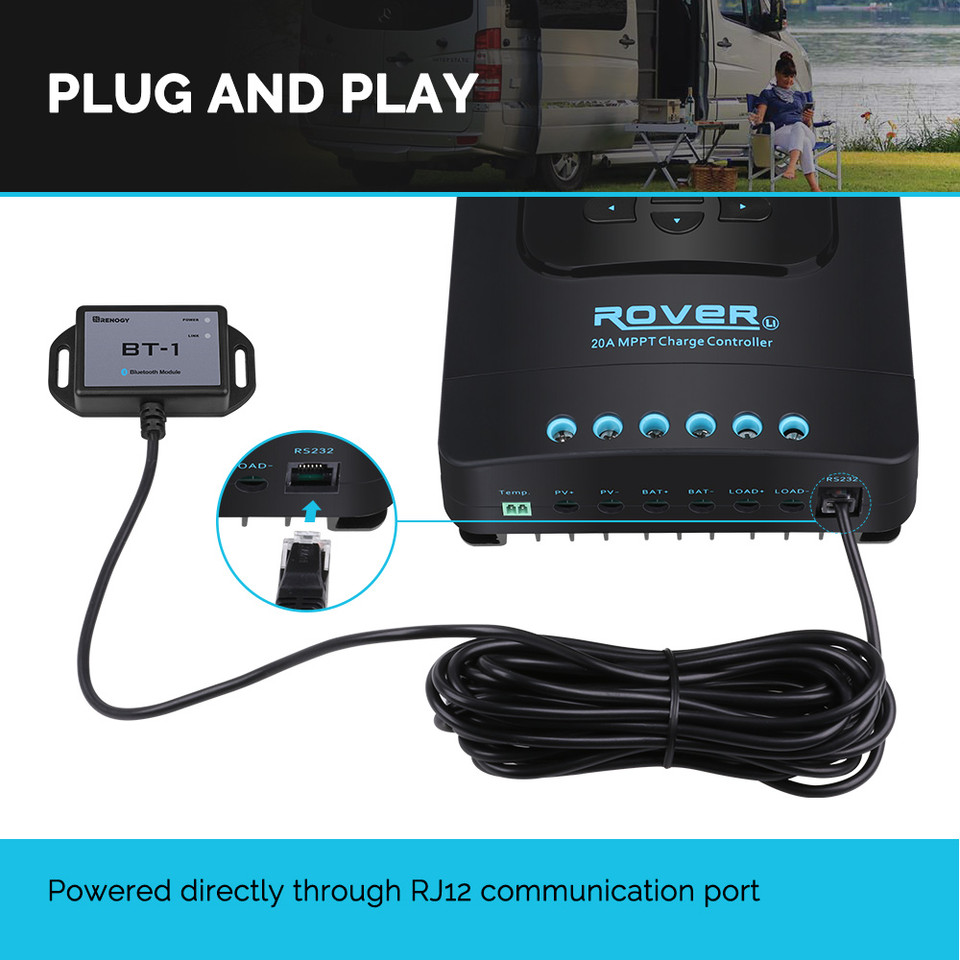 Renogy Bluetooth Module RJ12 C - Renogy Controller Rover 评论和价格