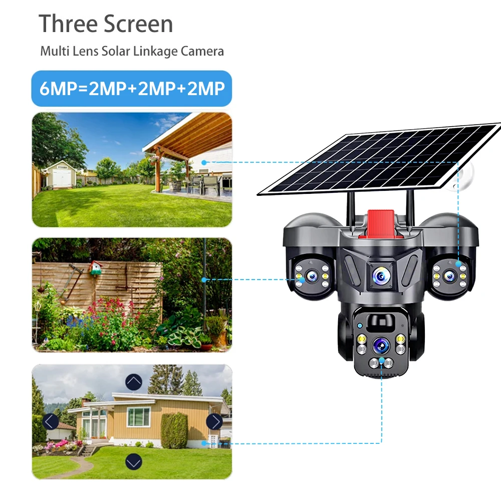 KERUI V380 Pro Outdoor PTZ 6MP - Solar Panel Tilt Mount 评论和价格